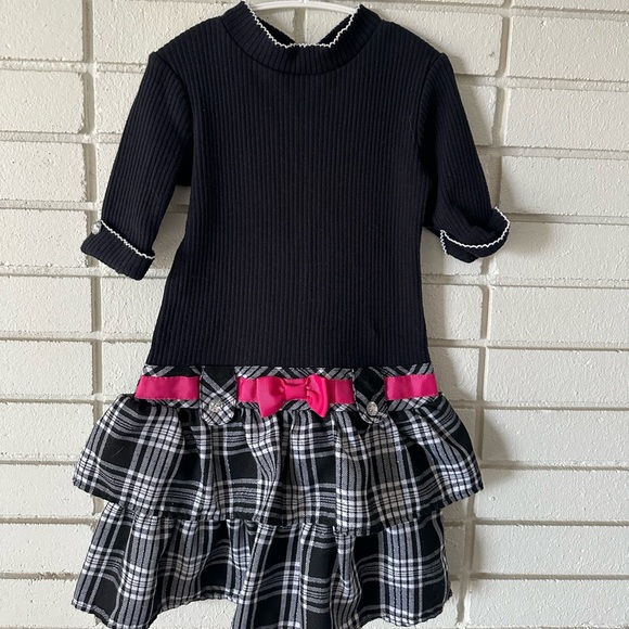 Long sleeve plaid dress - Picture 2 of 4